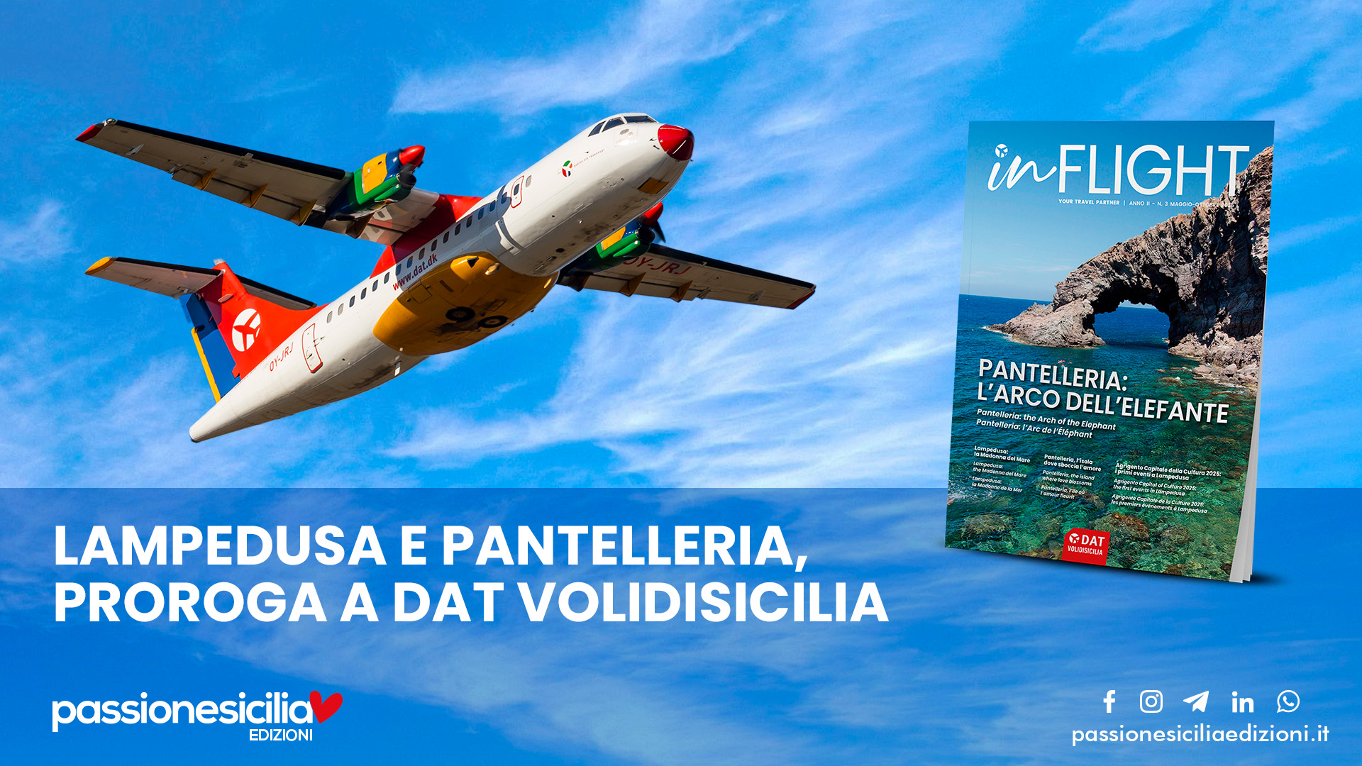 Al momento stai visualizzando Lampedusa e Pantelleria, proroga a Dat Volidisicilia